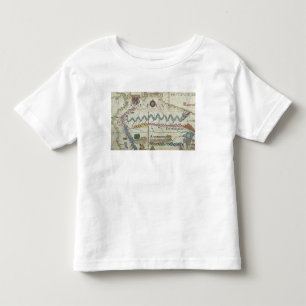 Noord-Zuid-Amerika, detail van de wereld Kinder Shirts