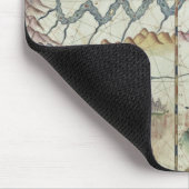 Noord-Zuid-Amerika, detail van de wereld Muismat (Hoek)