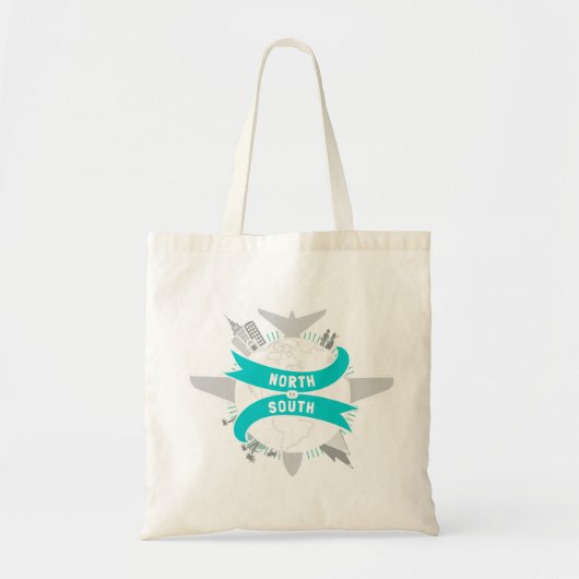 Noord-Zuid-Tas Tote Bag (Voorkant)