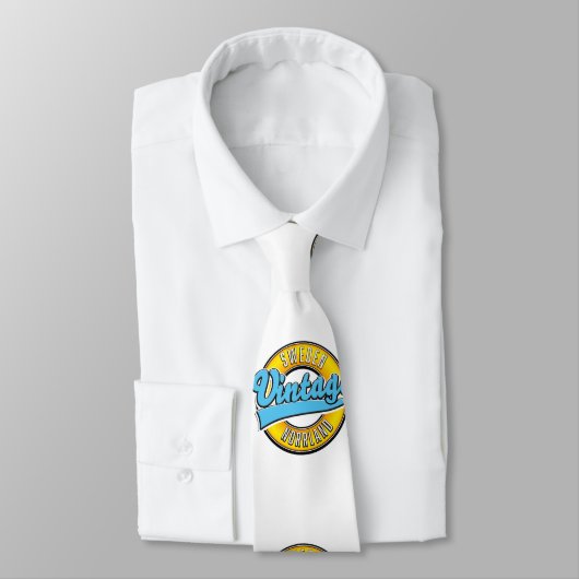 Noord-Zweden logo Button Stropdas (Gebonden)