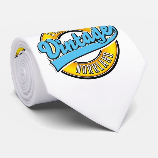 Noord-Zweden  logo Button Stropdas (Opgerold)