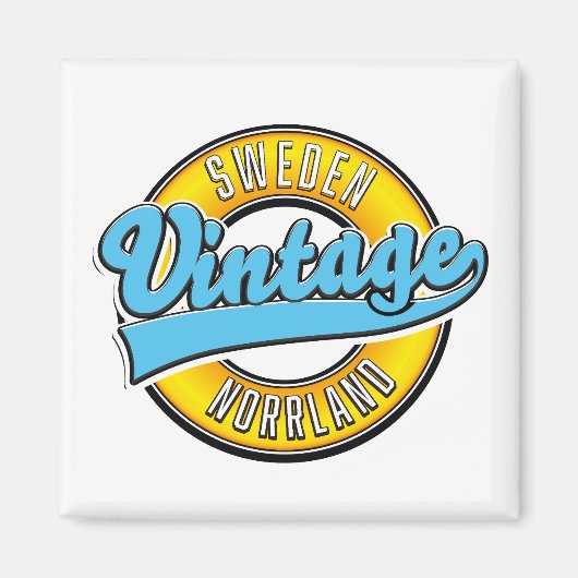 Noord-Zweden  logo Magneet (Voorkant)