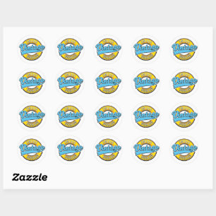 Noord-Zweden logo Ronde Sticker