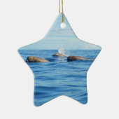 Noordatlantische flessenwalvissen keramisch ornament (Rechts)