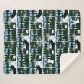 Noordbooregebergte landschap Med Sherpa B Deken (Voorkant (horizontaal))