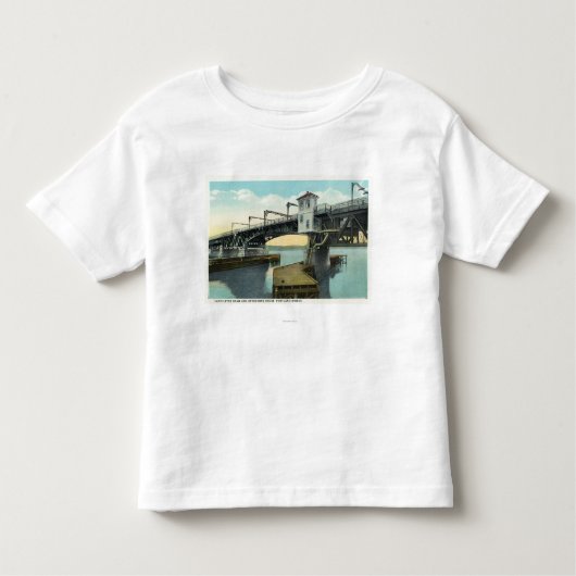 Noordbrug die Lewiston en Auburn verbindt Kinder Shirts (Voorkant)