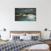 Noordbrug Uitzicht van de Herfsten bij nacht Canvas Afdruk (Insitu (Slaapkamer))