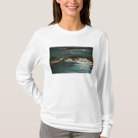 Noordbrug Uitzicht van de Herfsten bij nacht T-shirt (Voorkant)