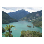 Noordcascades Diable Lake Foto Afdruk (Voorkant)