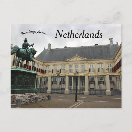Noordeinde Palace in The Hague Netherlands Briefkaart (Voorkant)