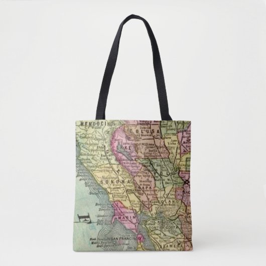 Noordelijk Californisch wijnbouwland Tote Bag (Voorkant)