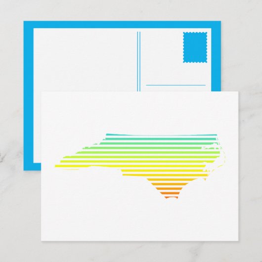 noordelijk carolina chill fade briefkaart (Voorkant / Achterkant)