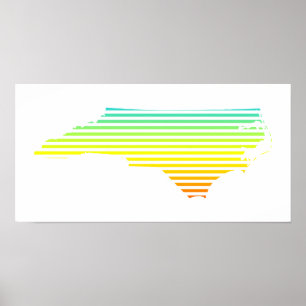 noordelijk carolina chill fade poster