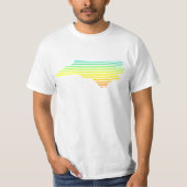noordelijk carolina chill fade t-shirt (Voorkant)