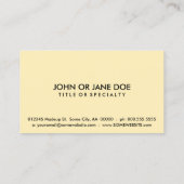 noordelijk carolina chill fade visitekaartje (Achterkant)