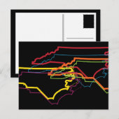 noordelijk carolina pride blur briefkaart (Voorkant / Achterkant)