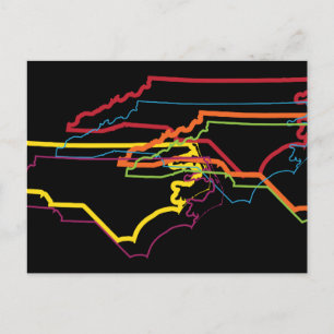 noordelijk carolina pride blur briefkaart