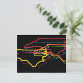 noordelijk carolina pride blur kaart (Staand voorkant)