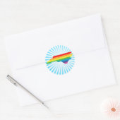 noordelijk carolina pride . ronde sticker (Envelop)