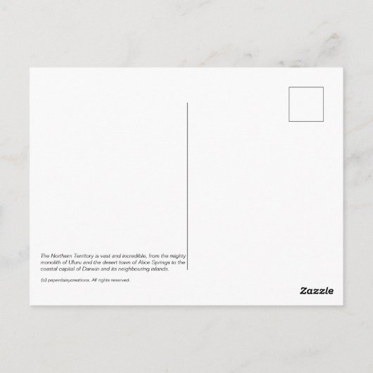 Noordelijk gebied briefkaart (Achterkant)