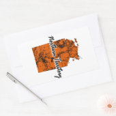 Noordelijk gebied rechthoekige sticker (Envelop)