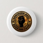 noordelijk goud zwart ronde button 5,7 cm (Voorkant)