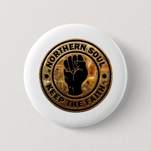 noordelijk goud zwart ronde button 5,7 cm (Voorkant)