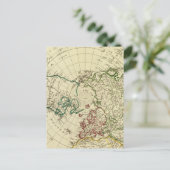 noordelijk halfrond 2 briefkaart (Staand voorkant)