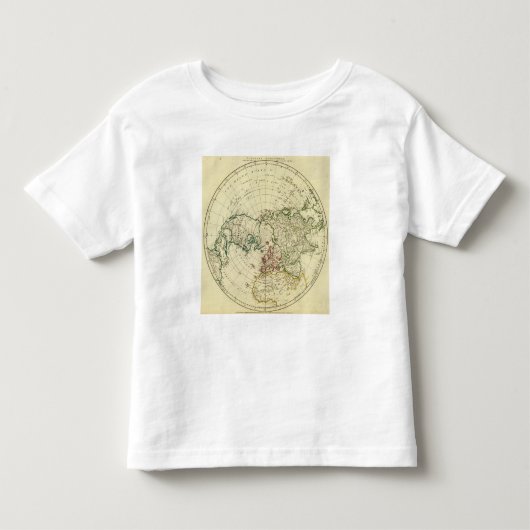 noordelijk halfrond 2 kinder shirts (Voorkant)