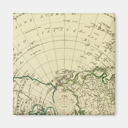 noordelijk halfrond 2 magneet (Voorkant)