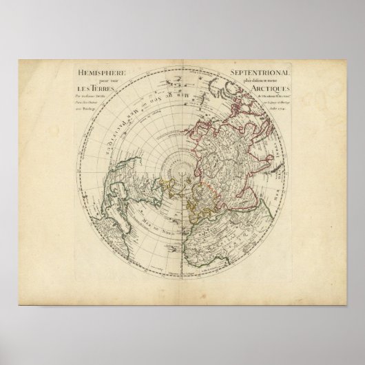 noordelijk halfrond 2 poster (Voorkant)