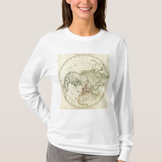 noordelijk halfrond 2 t-shirt (Voorkant)