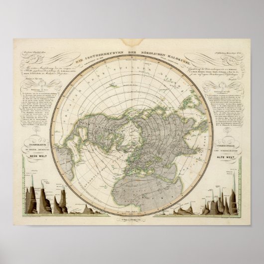 noordelijk halfrond 3 poster (Voorkant)