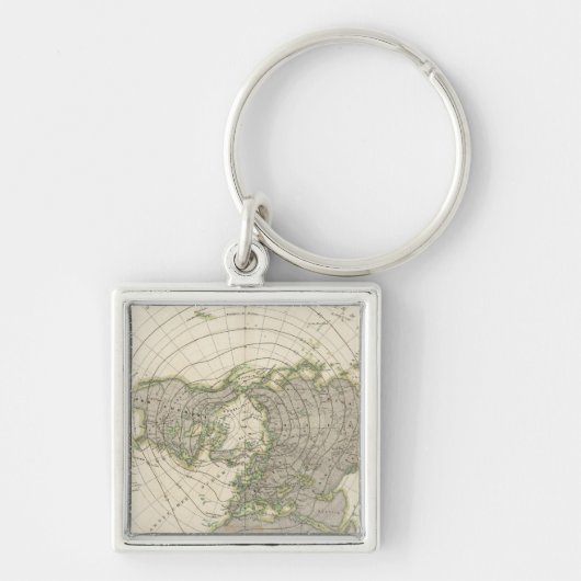 noordelijk halfrond 3 sleutelhanger (Voorkant)