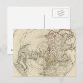 noordelijk halfrond briefkaart (Voorkant / Achterkant)