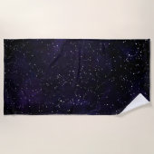 Noordelijk halfrond Constellations Badhanddoek (Voorkant)