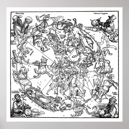 noordelijk halfrond poster (Voorkant)