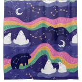 Noordelijk hoogtepuntsgordijn douchegordijn (Voorkant)