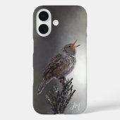 Noordelijk Huis Wren Vogelschildering Custom Name Case-Mate iPhone Case (Achterkant)