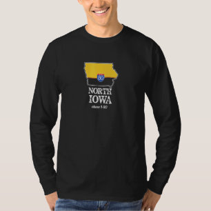 Noordelijk Iowa I-80 Interstate Corn Belt Pork Boe T-shirt