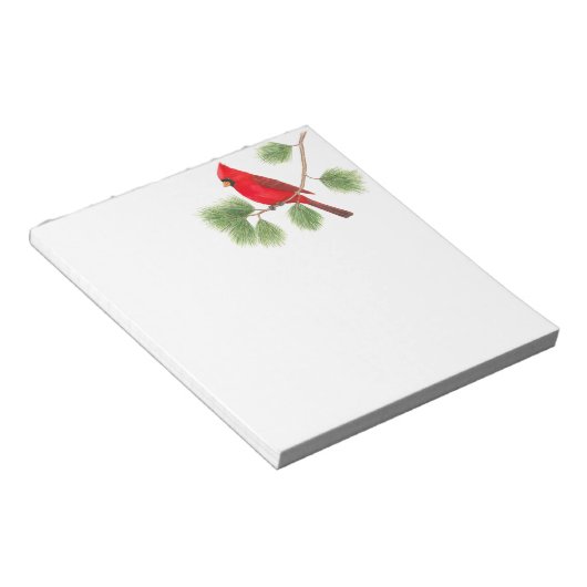 Noordelijk Kardinaal Notitieblok (Schuin)