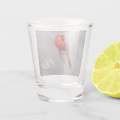 noordelijk kardinaal Ohioi Shot Glass Glas (Achterkant)