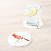 Noordelijk Kardinaal onderzetter (Zijkant)