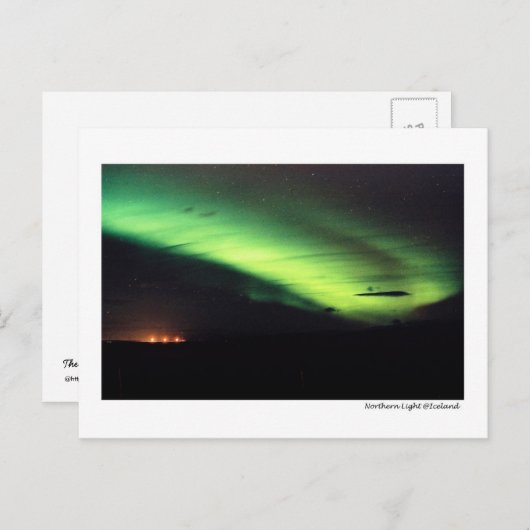 noordelijk licht briefkaart (Voorkant / Achterkant)