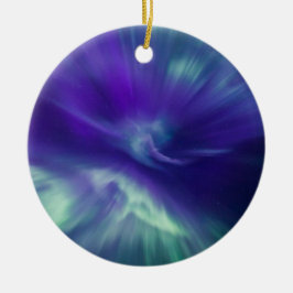 noordelijk licht keramisch ornament