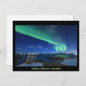 Noordelijk licht met prijsopgave briefkaart (Voorkant / Achterkant)