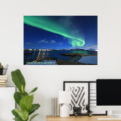 Noordelijk licht met prijsopgave poster (Thuiskantoor)