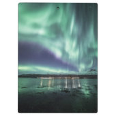Noordelijk licht op de Fjord Klembord (Achterkant)