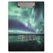 Noordelijk licht op de Fjord Klembord (Voorkant)