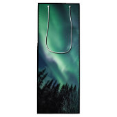 Noordelijk lichtbos wijn cadeautas (Voorkant)